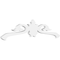 Ekena Millwork Pitch Florence Architectural Grade PVC Gable Pediment, 36"W x 9"H x 1"P (6/12) GPP036X009X100FLO - alternate 1
